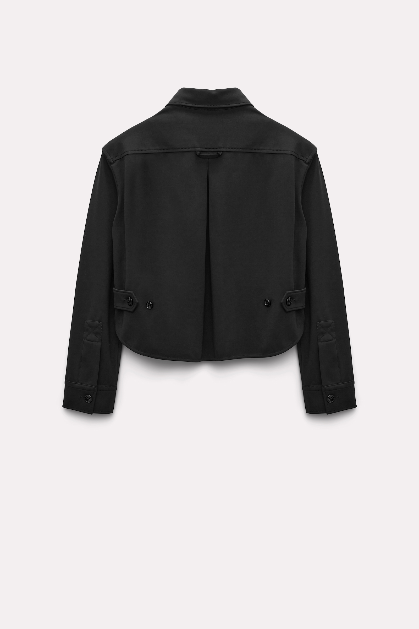 Dorothee Schumacher SHIRT-STYLE JACKET IN PUNTO MILANO pure black
