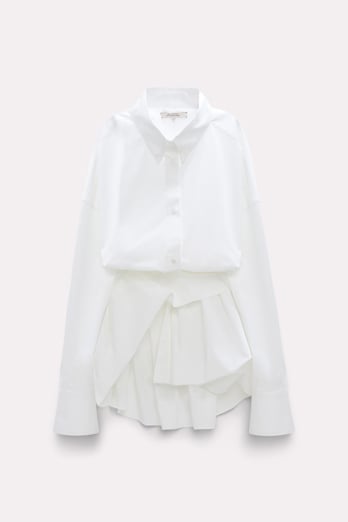 Dorothee Schumacher Poplin wrap blouse pure white