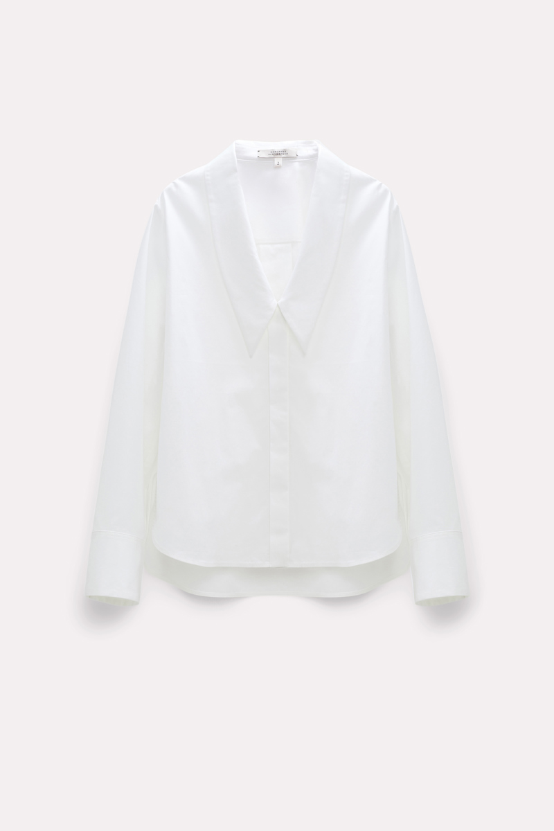 Dorothee Schumacher Bluse Mit Tiefem Kragen In White