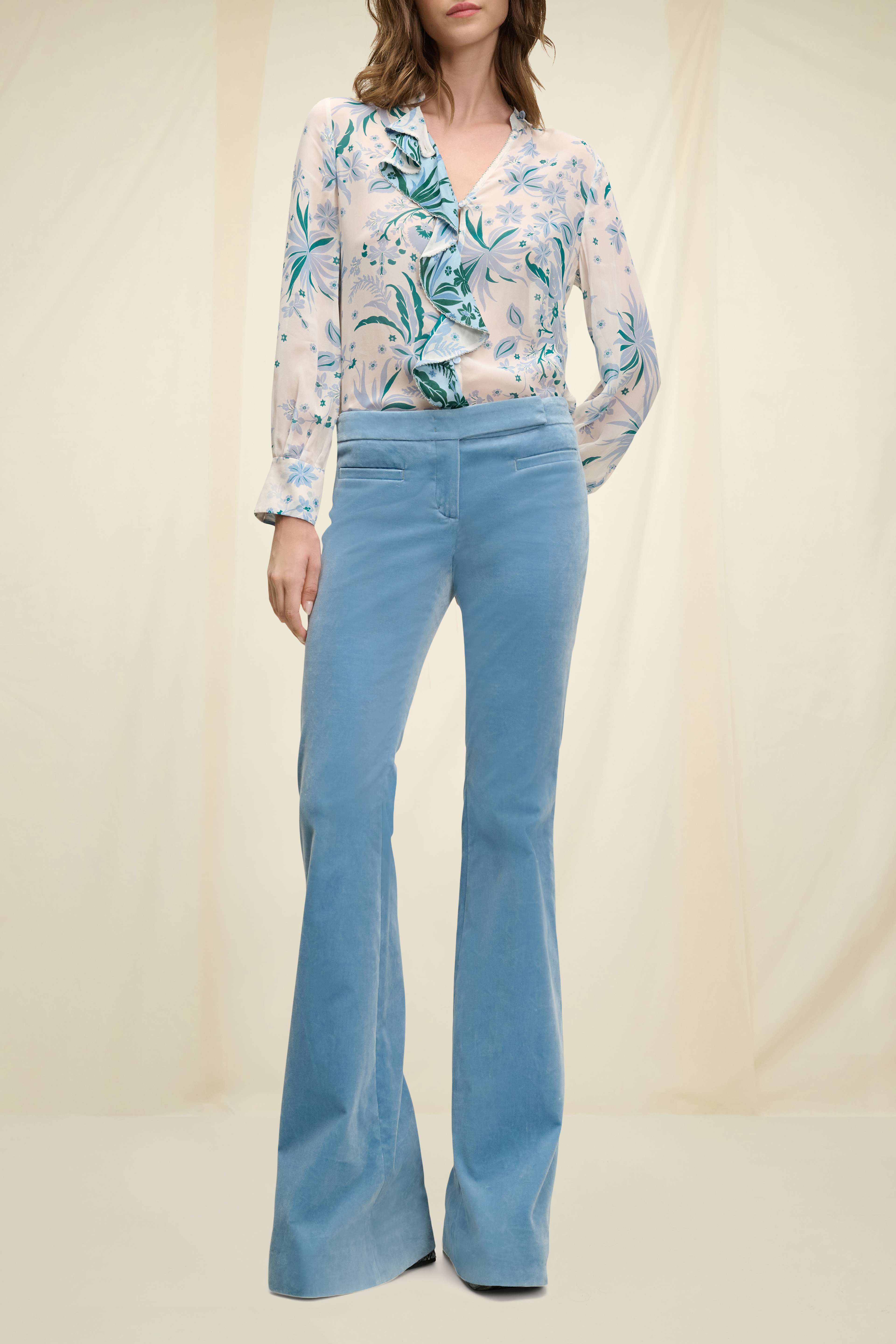 Dorothee Schumacher Printed viscose patch blouse with