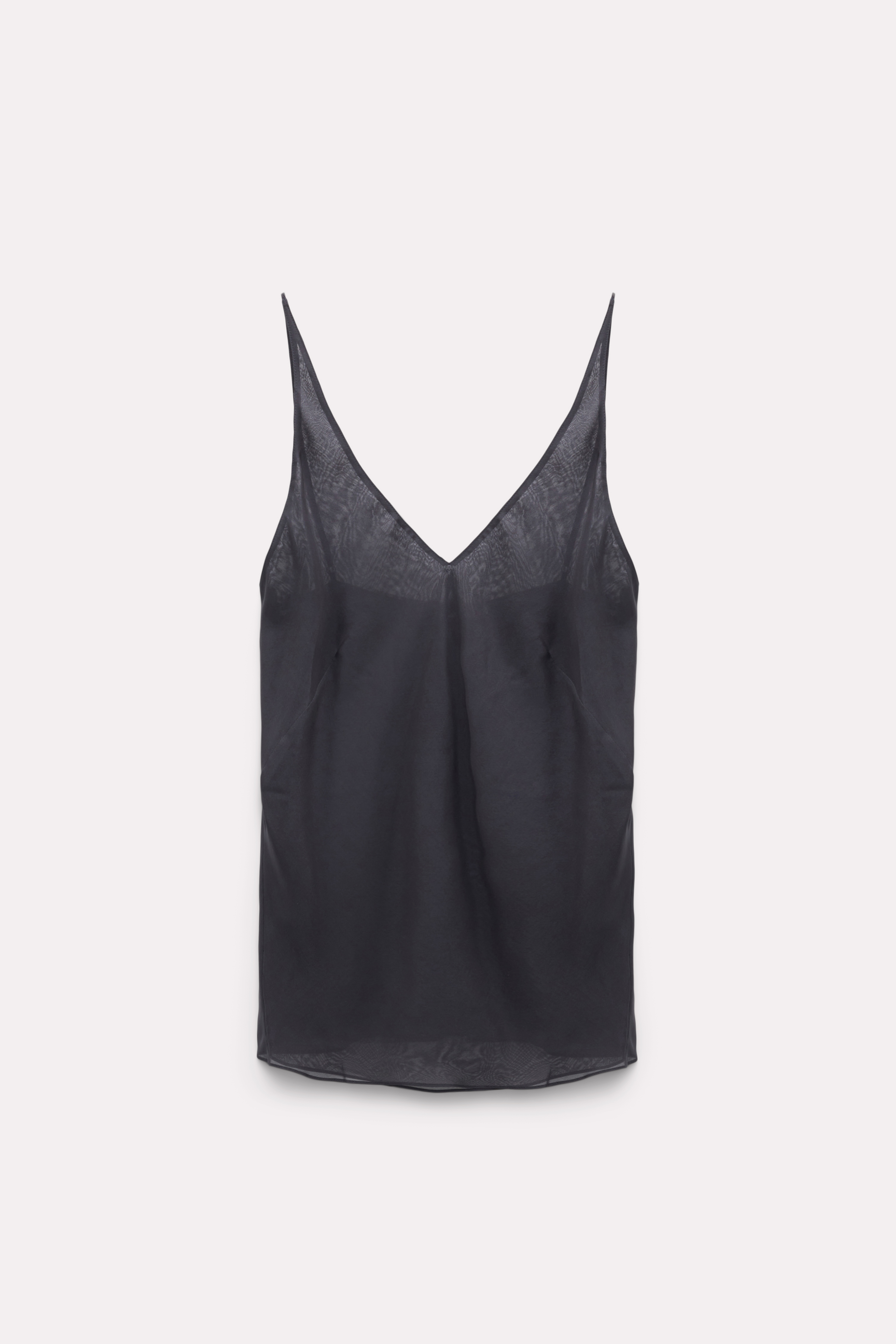 Dorothee Schumacher Silk top with adjustable straps anthracite
