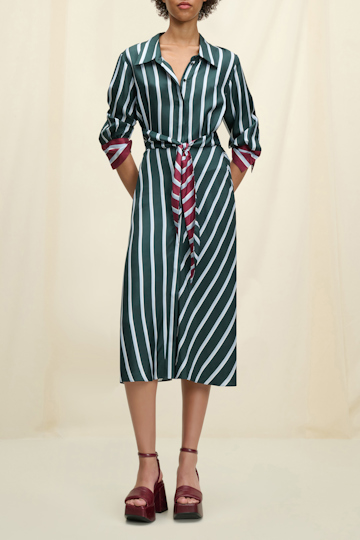LUXURIOUS STRIPES dress