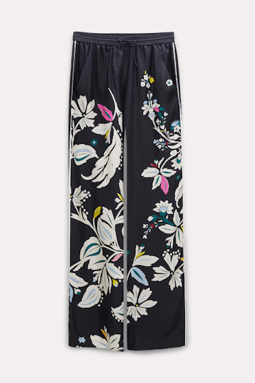 Dorothee Schumacher Floral pajama-style pants black mix