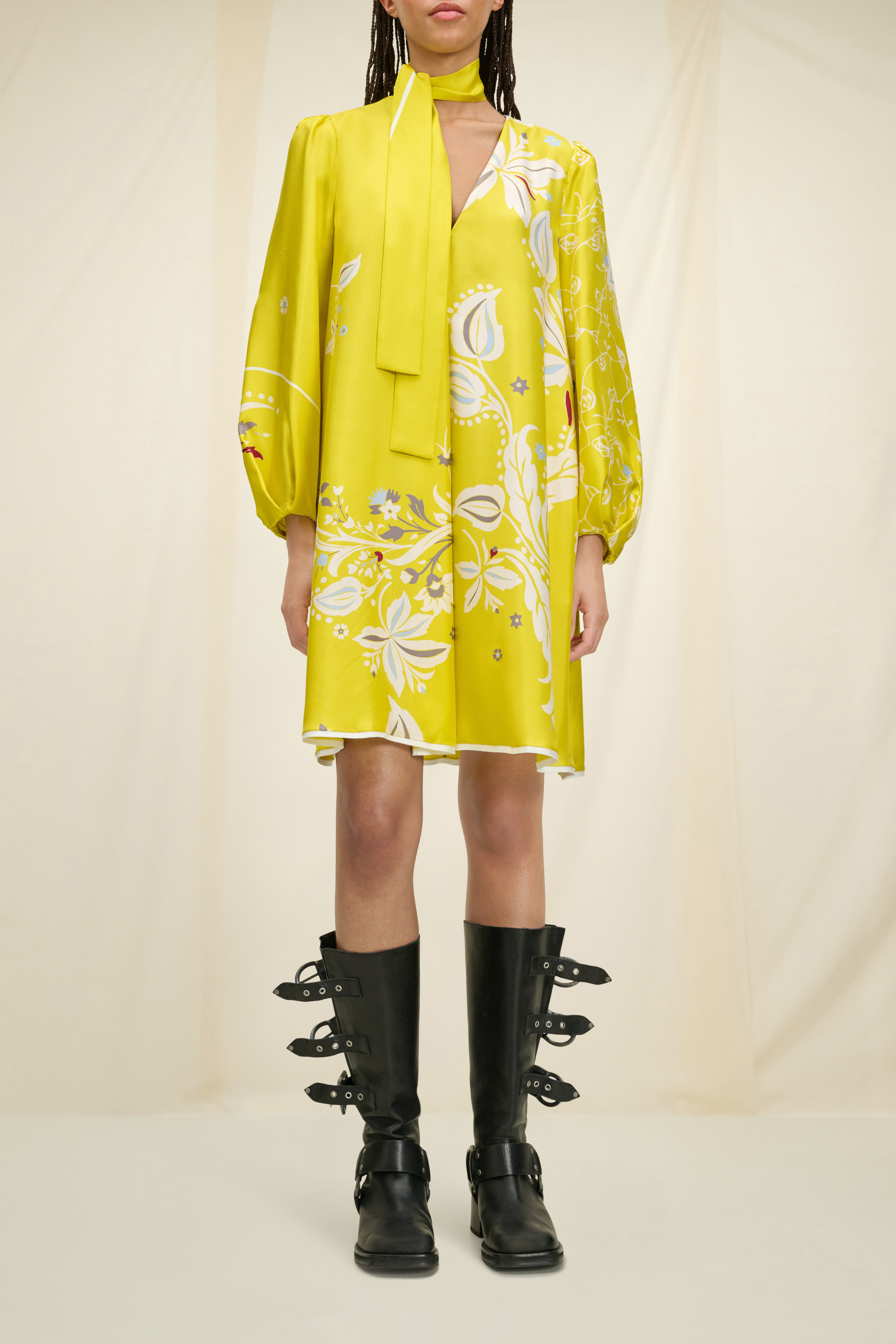 Dorothee Schumacher Floral dress with shawl