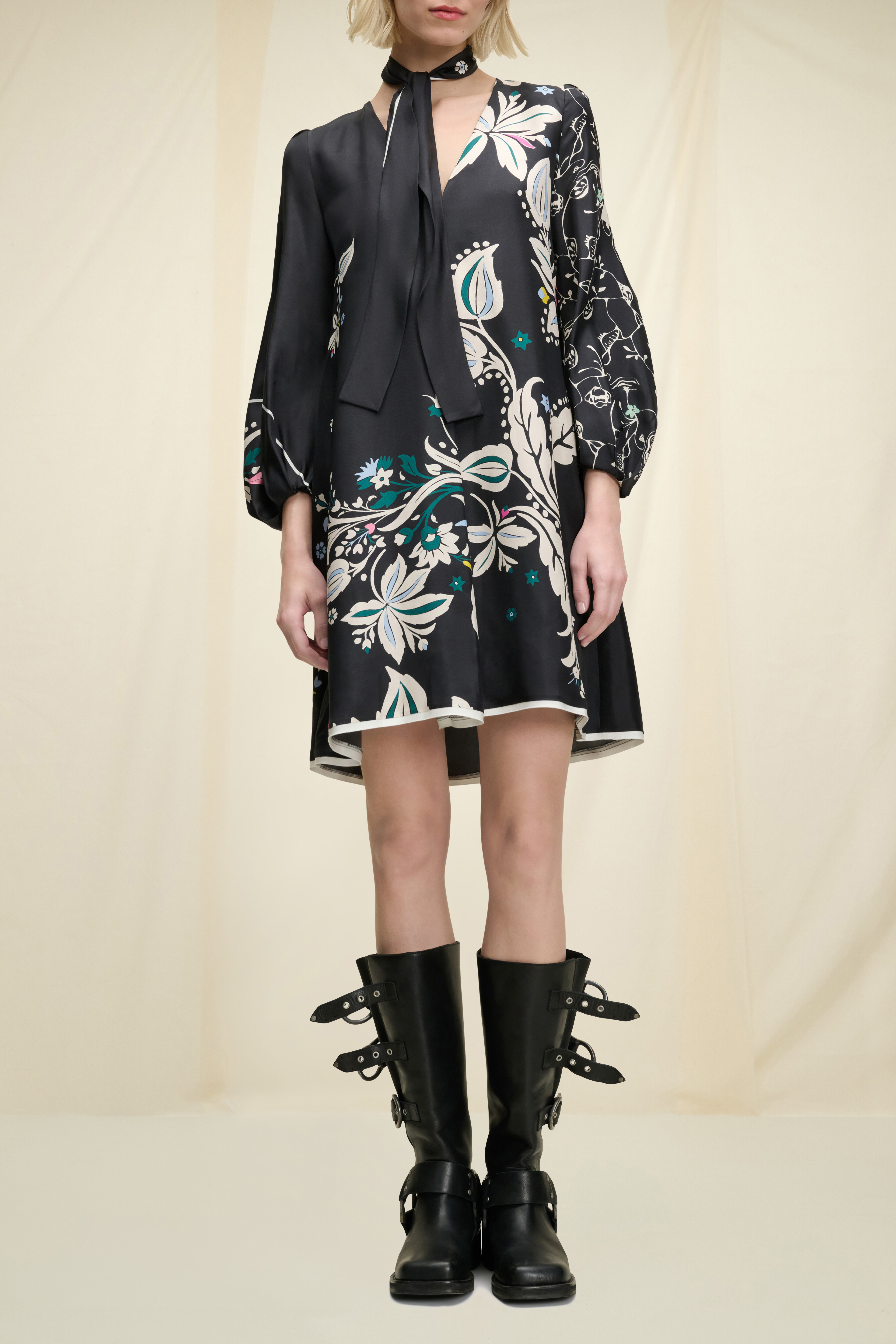 Dorothee Schumacher Floral dress with shawl