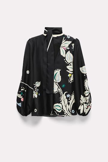 FLOWER WHIRL blouse