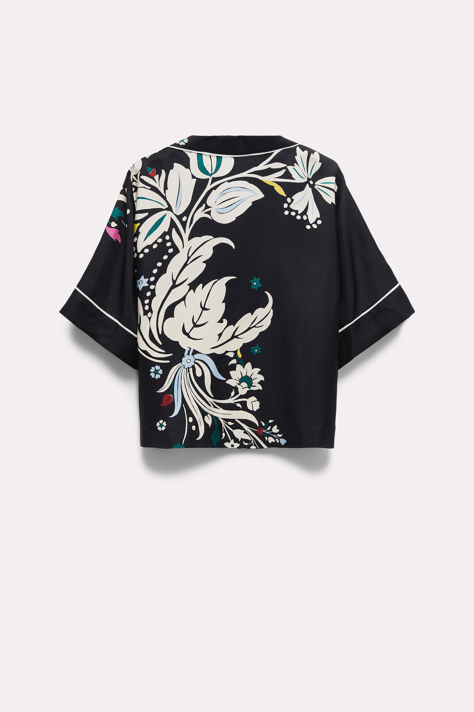 Dorothee Schumacher Floral pajama-style blouse black mix