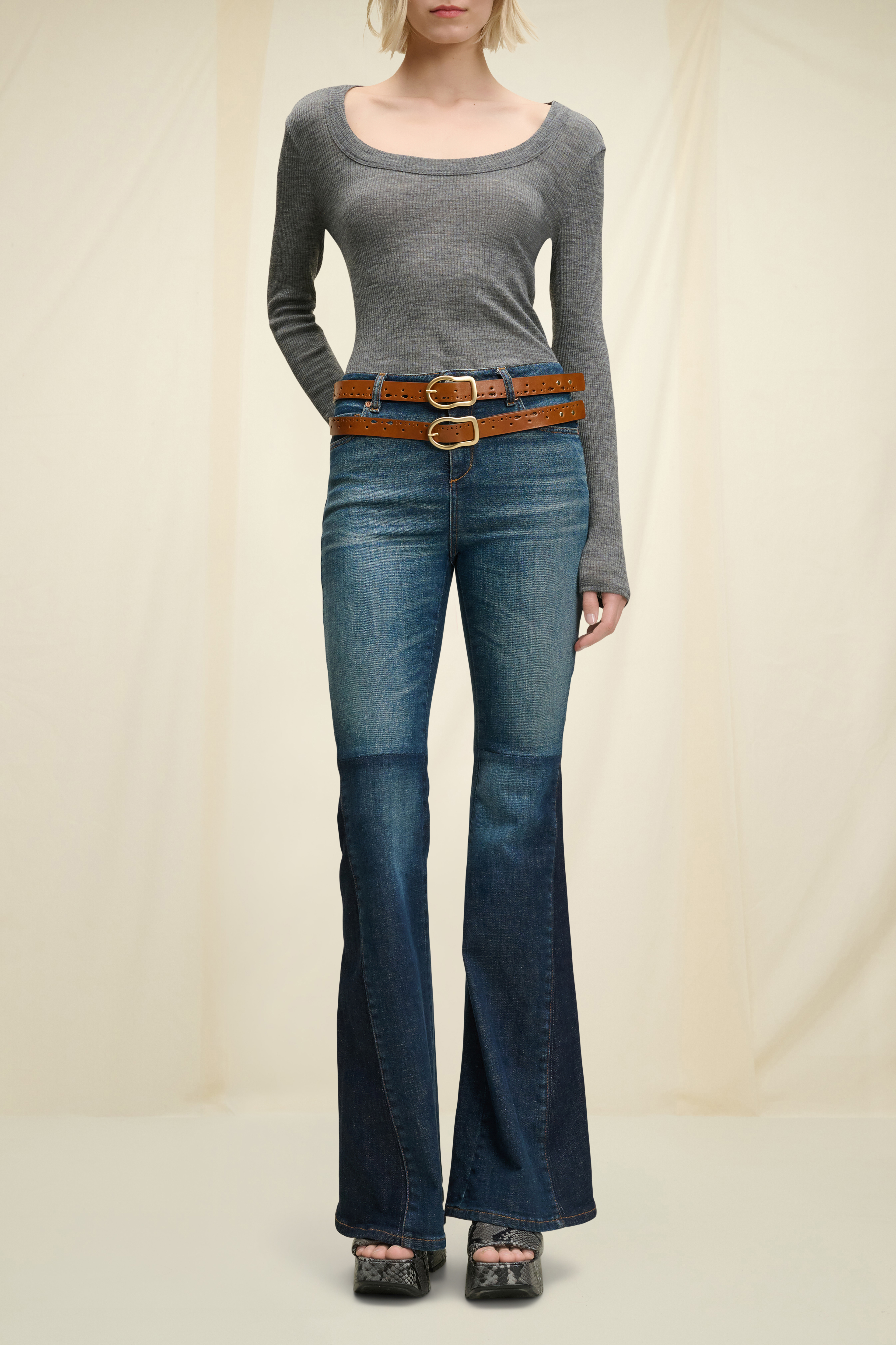 Dorothee Schumacher Double belt with cut-out details