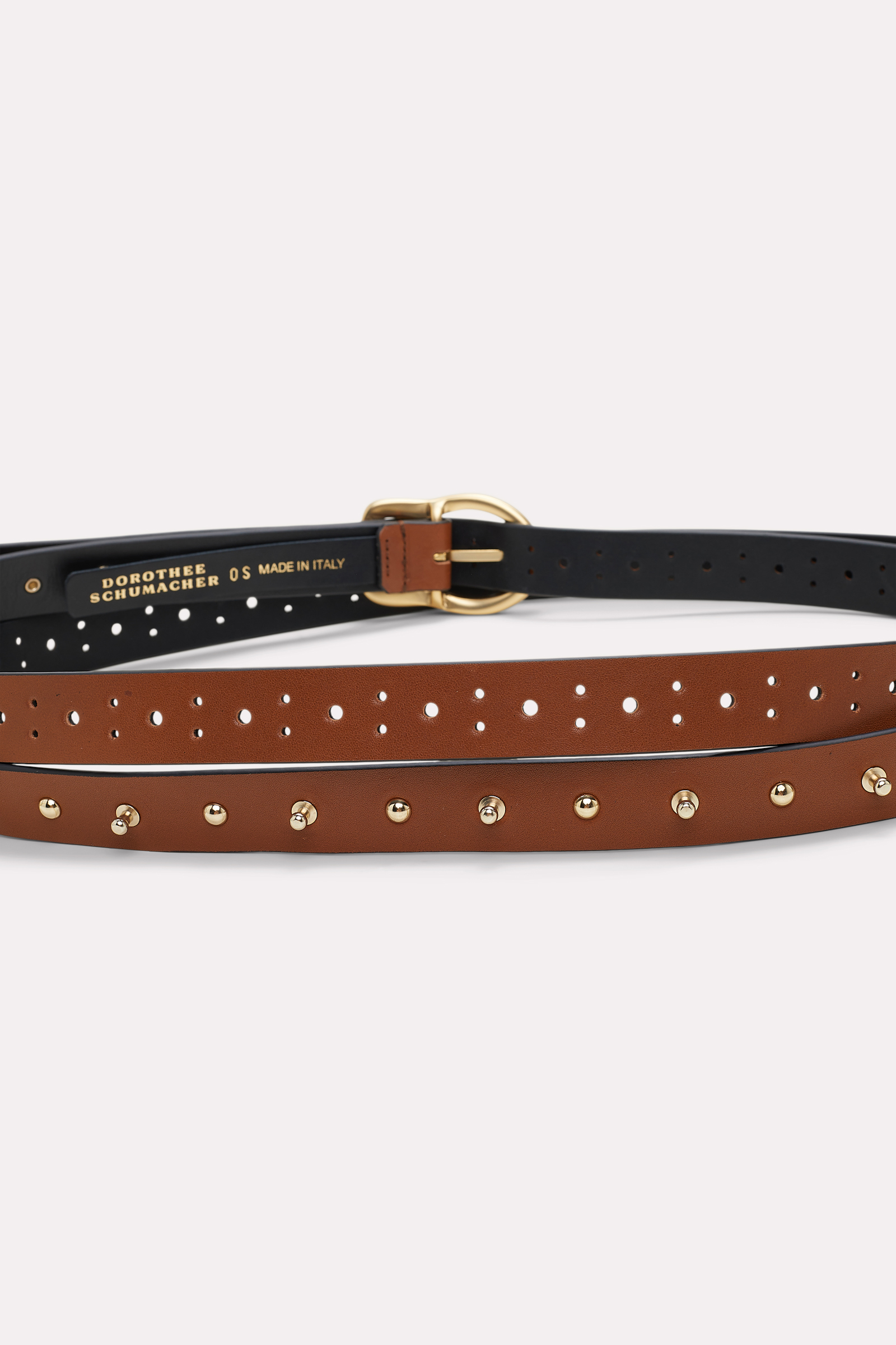 Dorothee Schumacher DOUBLE LEATHER BELT adored brown