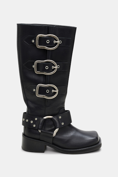 Dorothee Schumacher Tall biker boot pure black