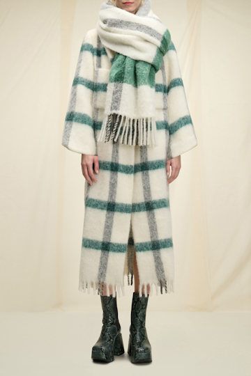 COZY CHECKED scarf