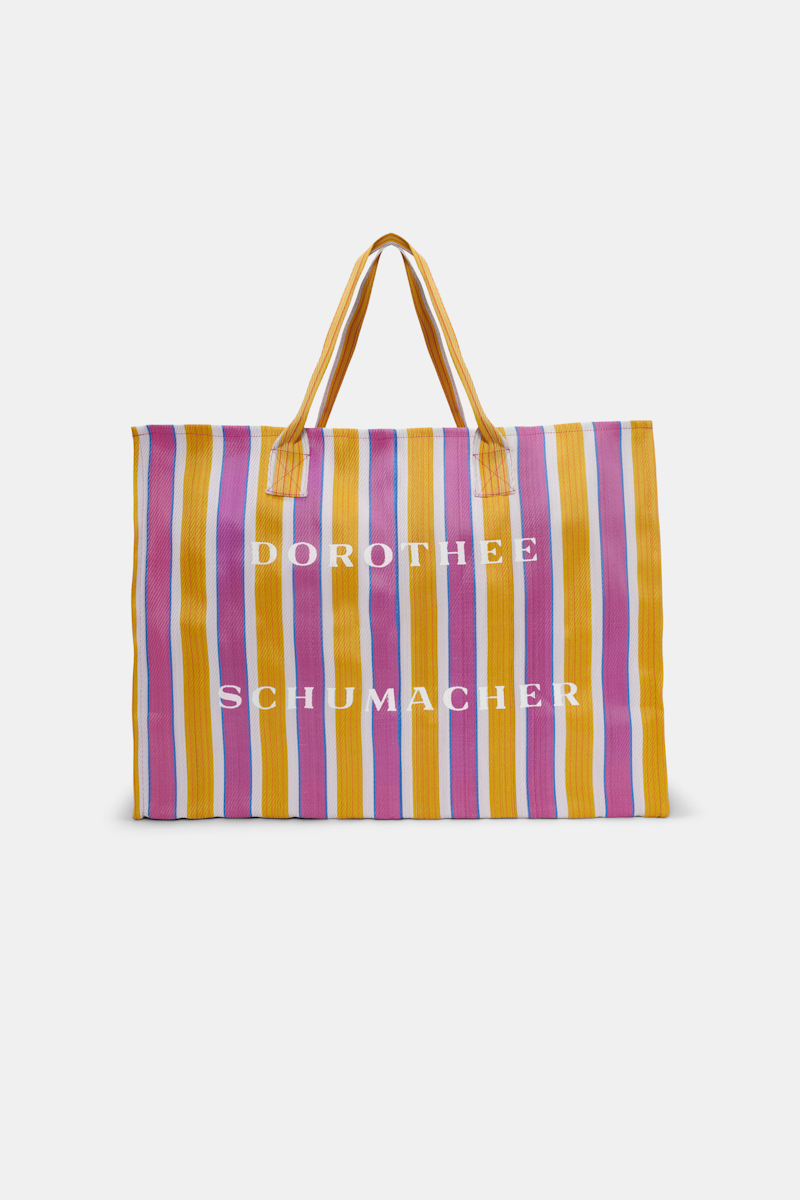 Dorothee Schumacher Striped Tote Made From Recycled Plastic In Multi Colour