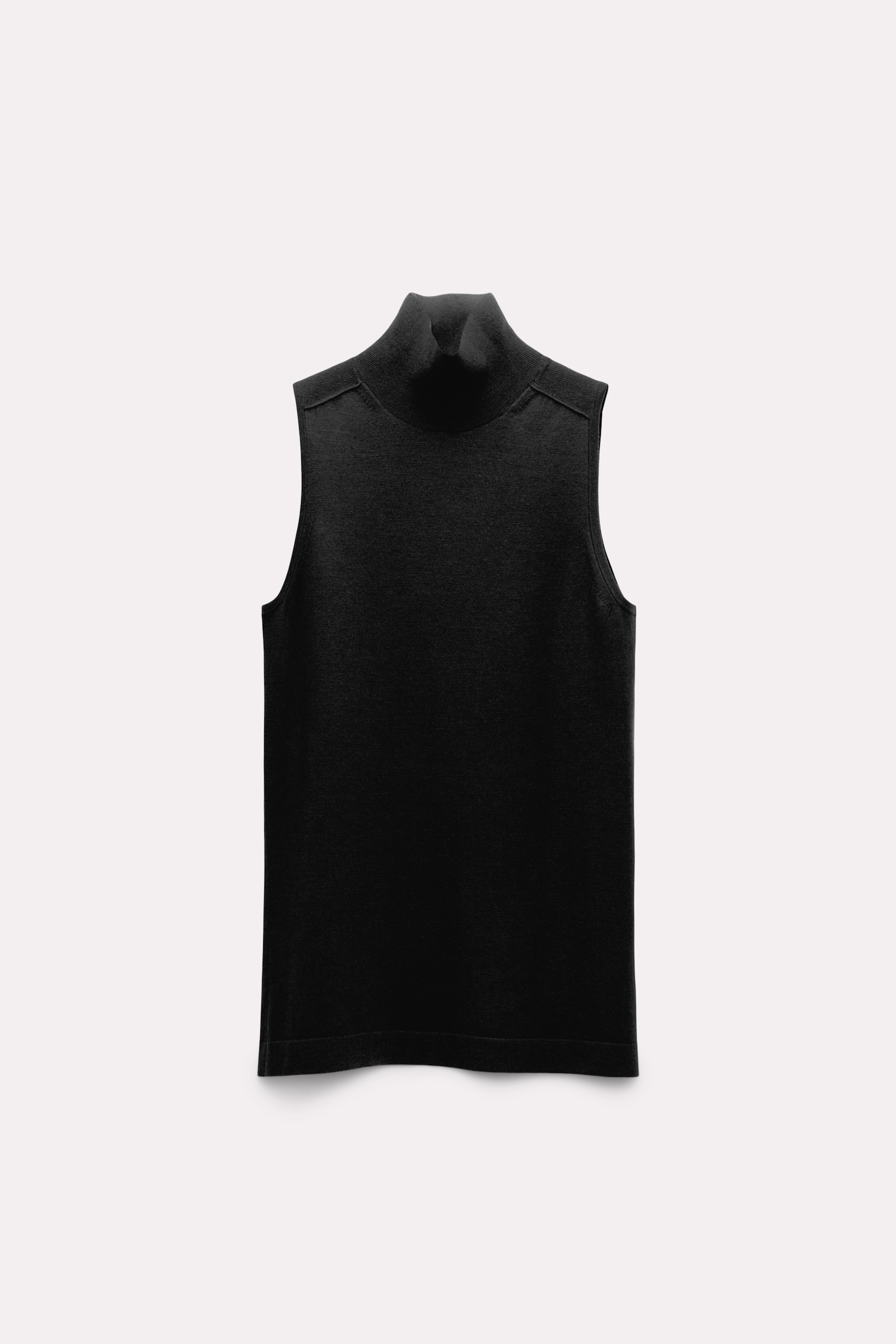 Dorothee Schumacher Sleeveless knit turtleneck pure black