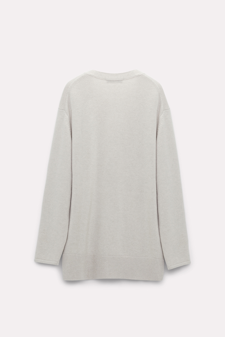 Dorothee Schumacher Cardigan with sequin pockets soft beige