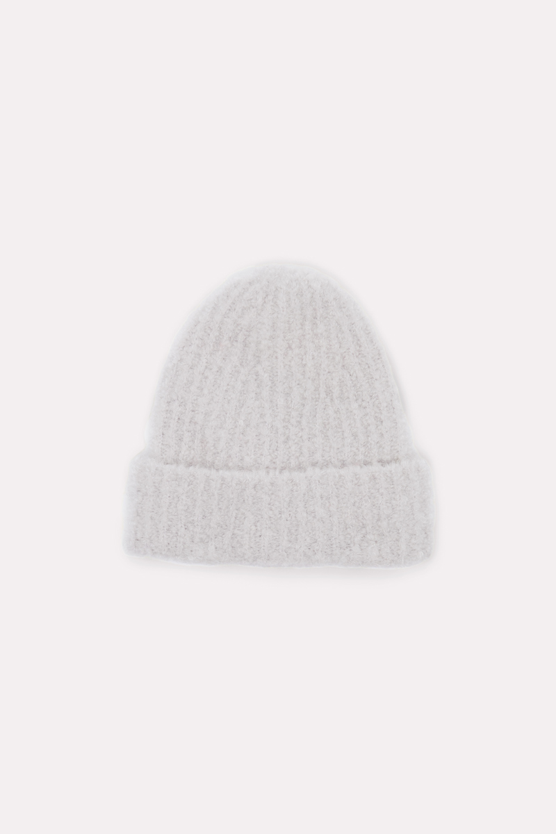 Dorothee Schumacher Mohair Mix Ribbed Knit Hat In Neutral