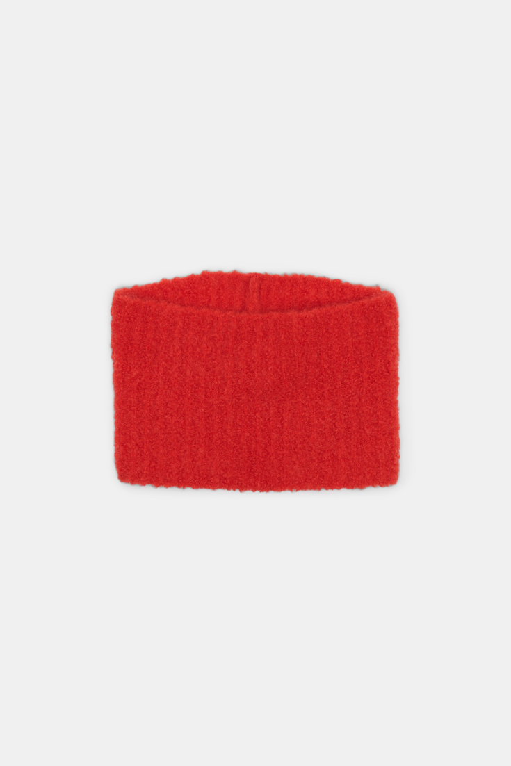 Dorothee Schumacher Gerippte Snood aus Mohairmix strong red