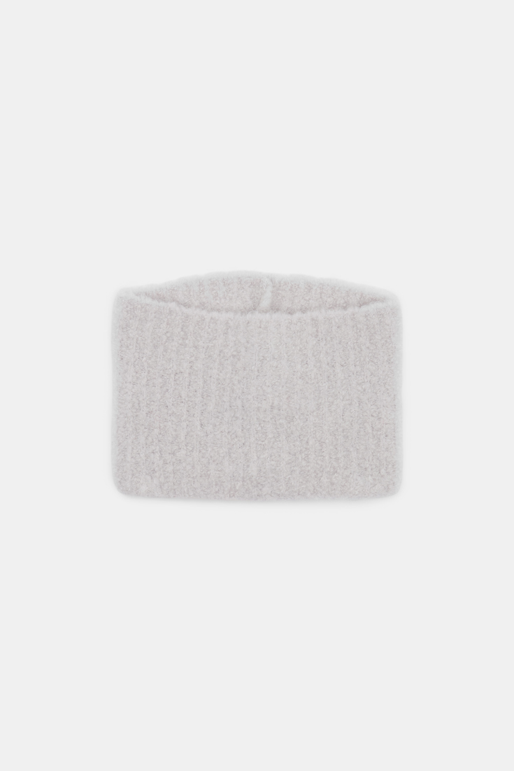 Dorothee Schumacher Gerippte Snood aus Mohairmix cloudy grey