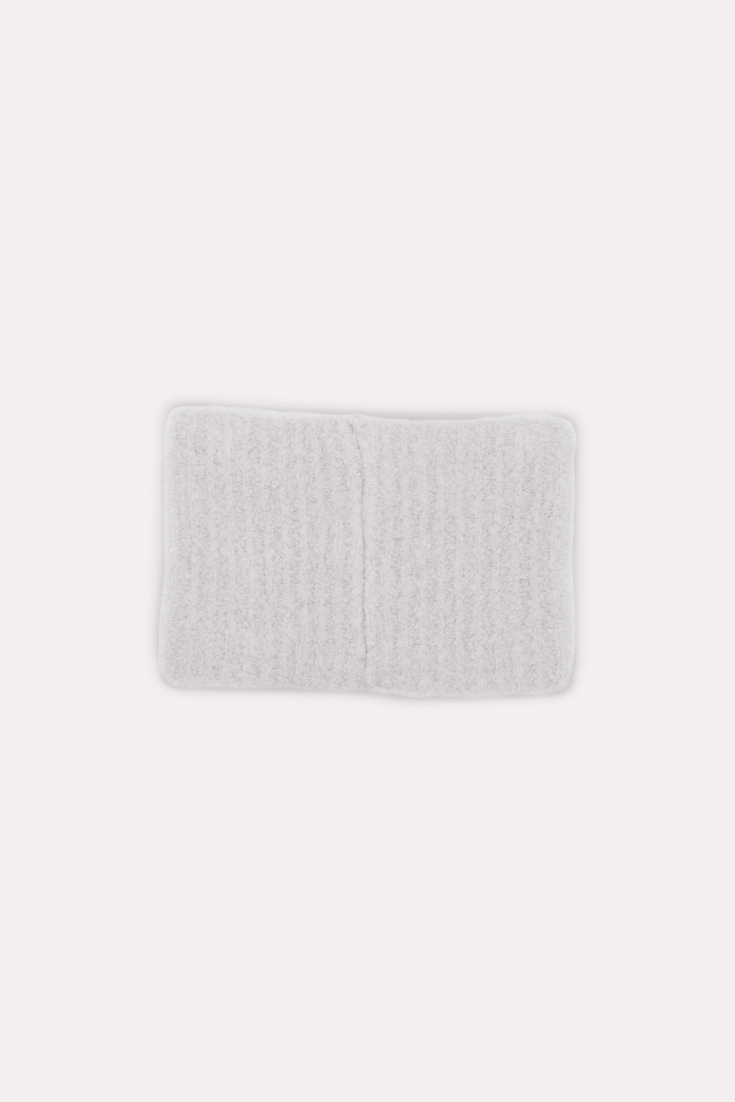 Dorothee Schumacher Mohair mix ribbed knit snood cloudy grey