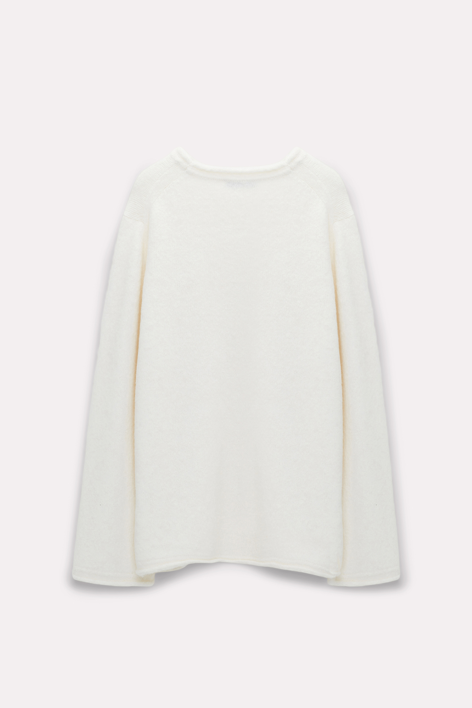 Dorothee Schumacher Pullover mit Rollsaum aus Alpakamix camellia white