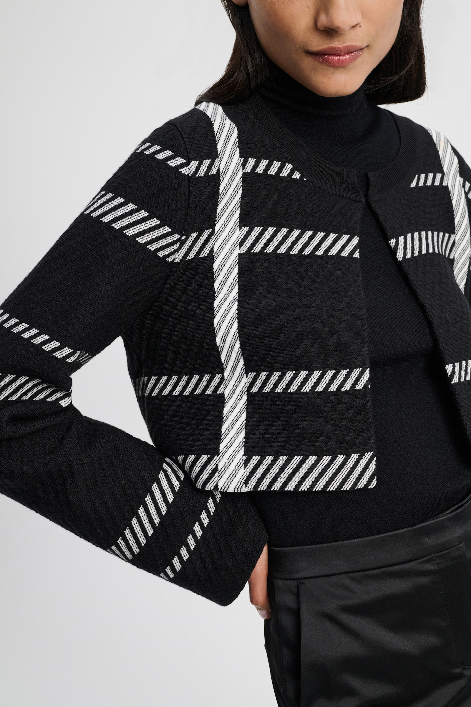CHECK CHALLENGE cardigan