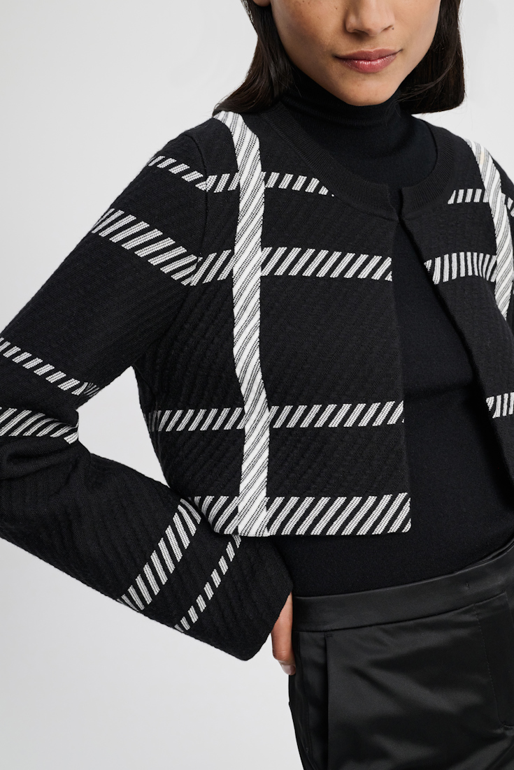 CHECK CHALLENGE cardigan