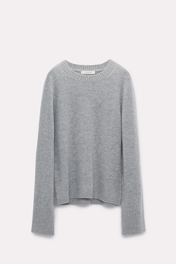 Dorothee Schumacher Softer Pullover aus Kaschmirmix cool grey melange