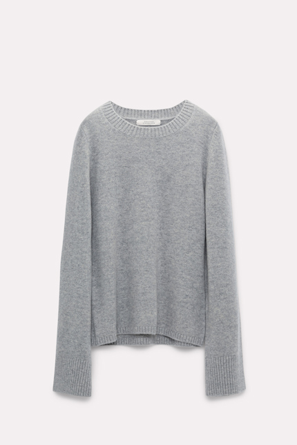 LUXURY COMFORT pullover Dorothee Schumacher Soft cashmere mix knit pullover cool grey melange