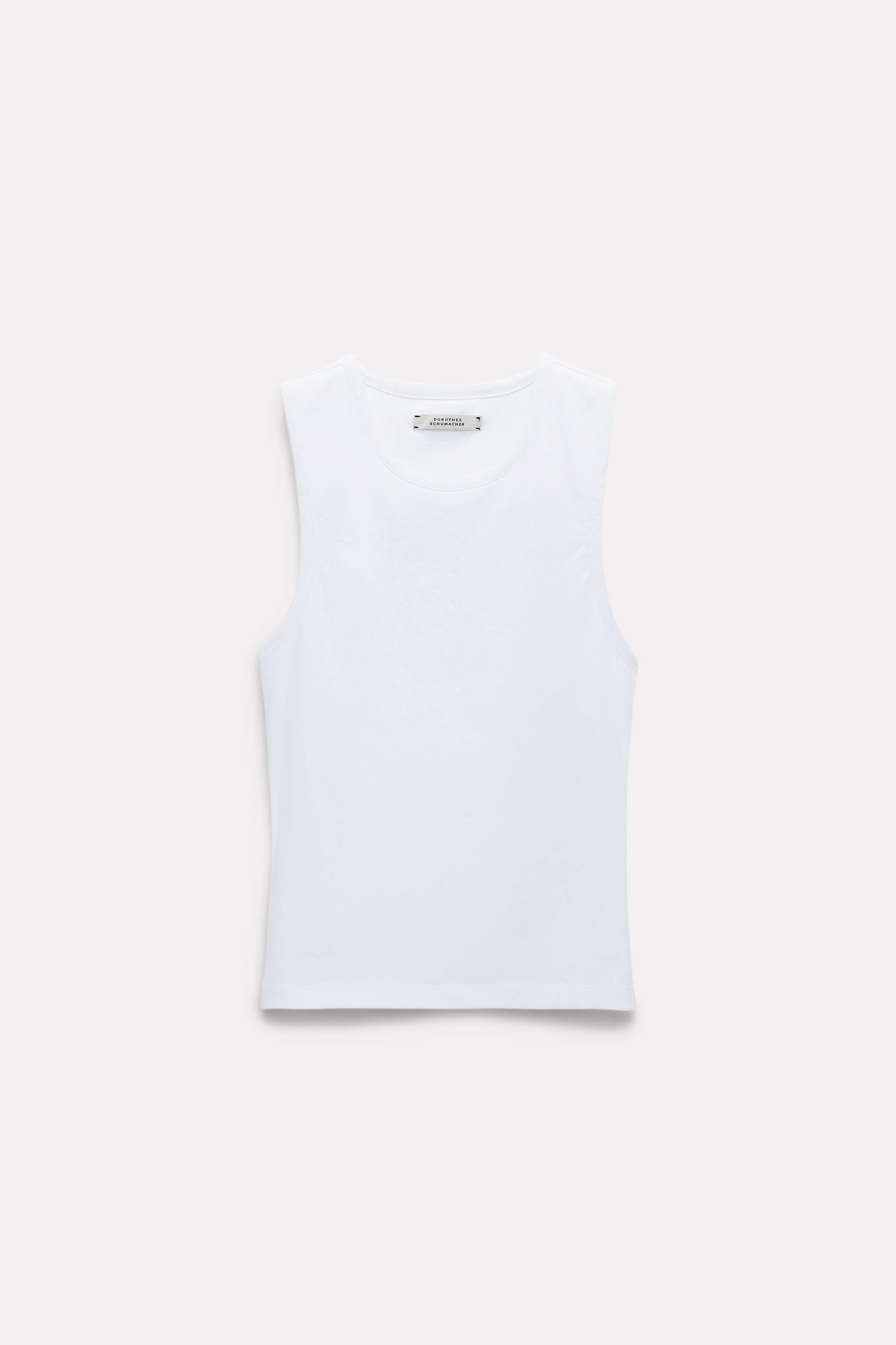 Dorothee Schumacher Basic Top mit Bra-Einsatz camellia white