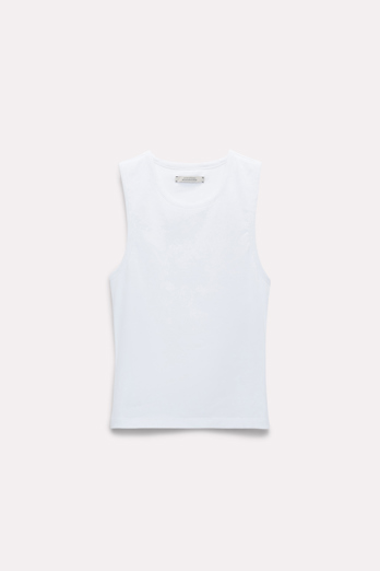 Dorothee Schumacher Basic tank top with built-in bra camellia white