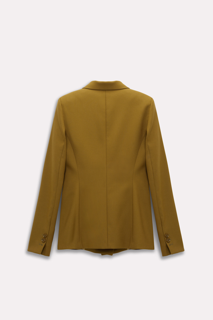 Dorothee Schumacher Blazer with decorative stitching olive green