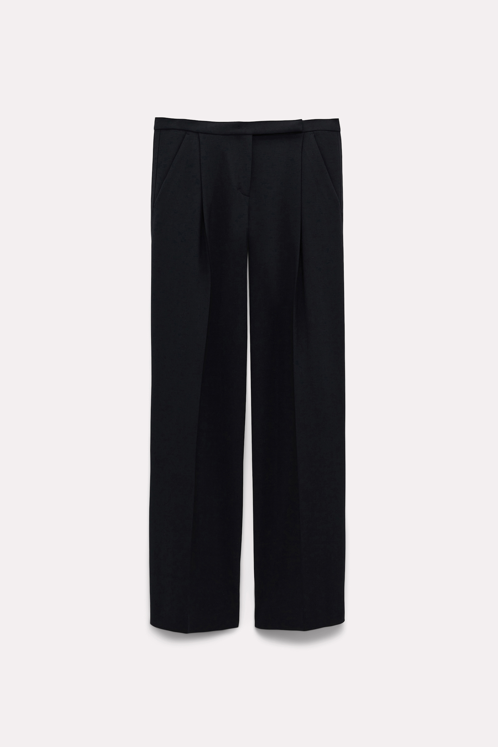 Dorothee Schumacher Wide leg pleated pants pure black