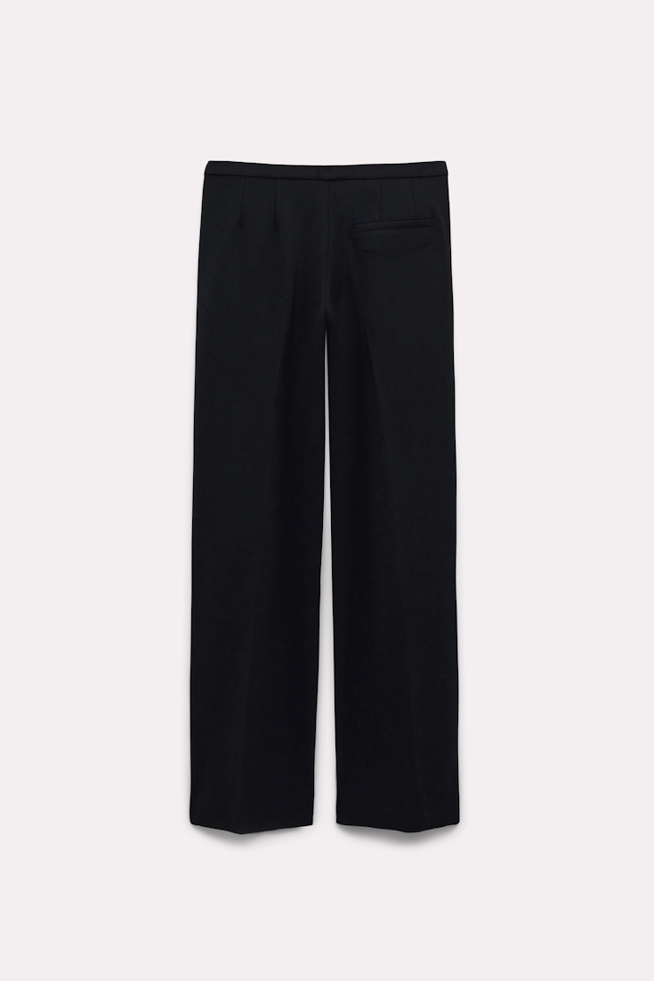 Dorothee Schumacher Wide leg pleated pants pure black