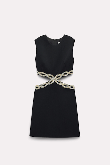 Dorothee Schumacher Dress with embellished cutouts pure black