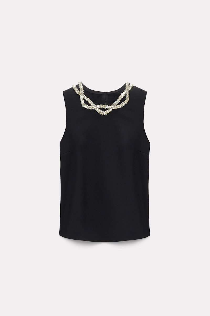 Dorothee Schumacher Embroidered Top In Black