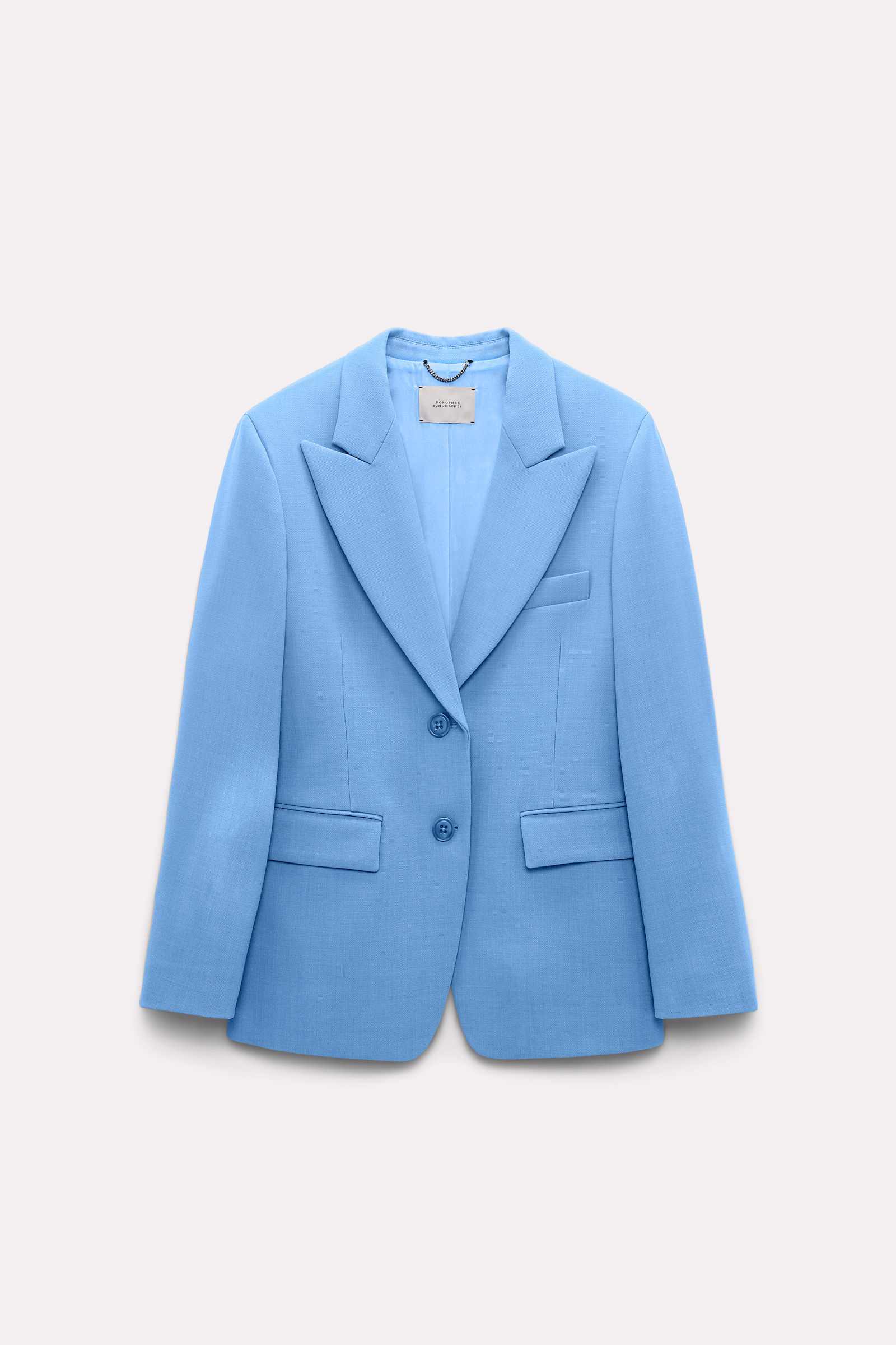 Dorothee Schumacher Classic wool mix blazer cornflower blue