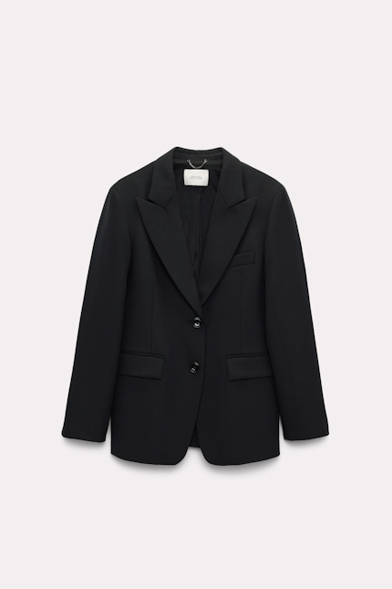 STRIKING COOLNESS jacket Dorothee Schumacher Klassischer Blazer aus Wollmix pure black