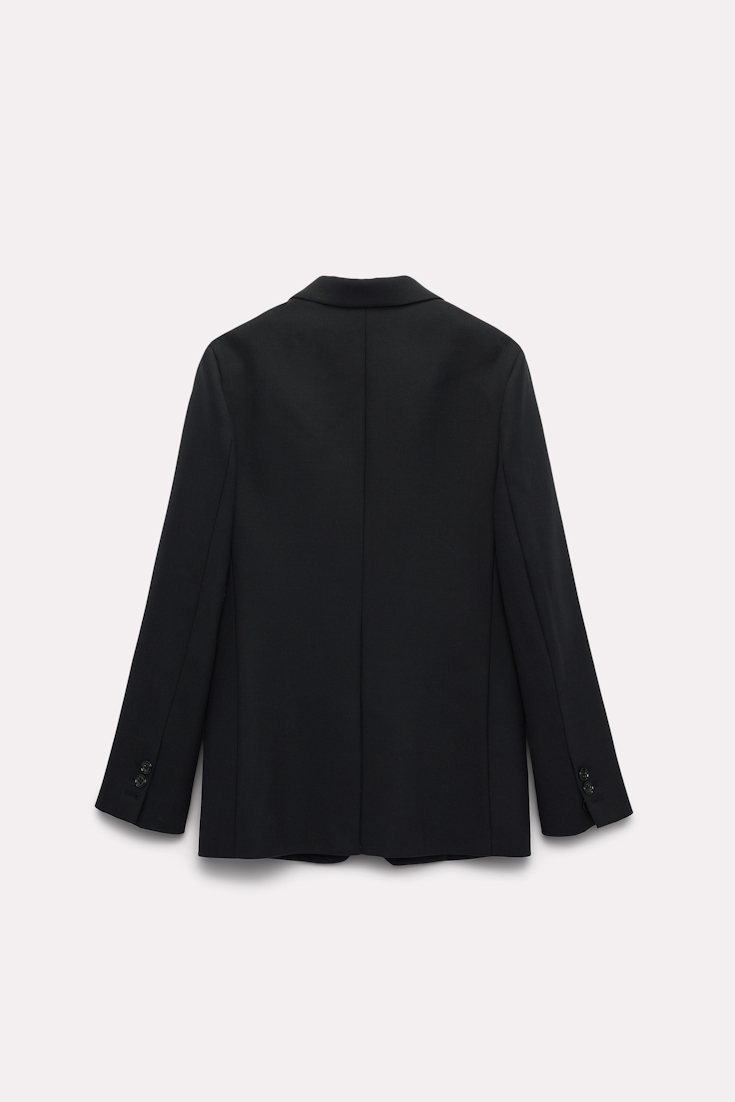 Dorothee Schumacher Classic wool mix blazer pure black