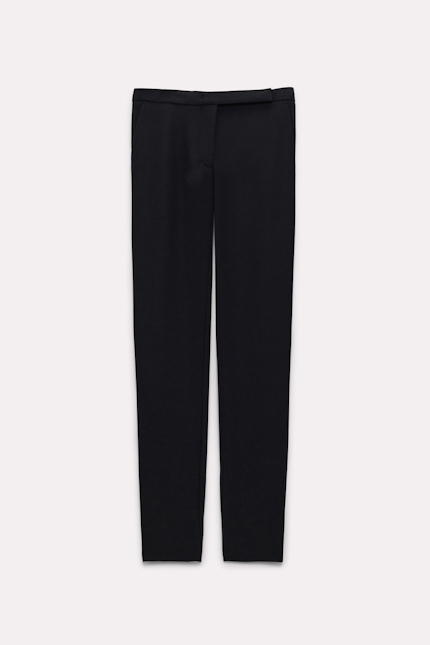 STRIKING COOLNESS pants Dorothee Schumacher Cigarette pants with topstitch detailing pure black