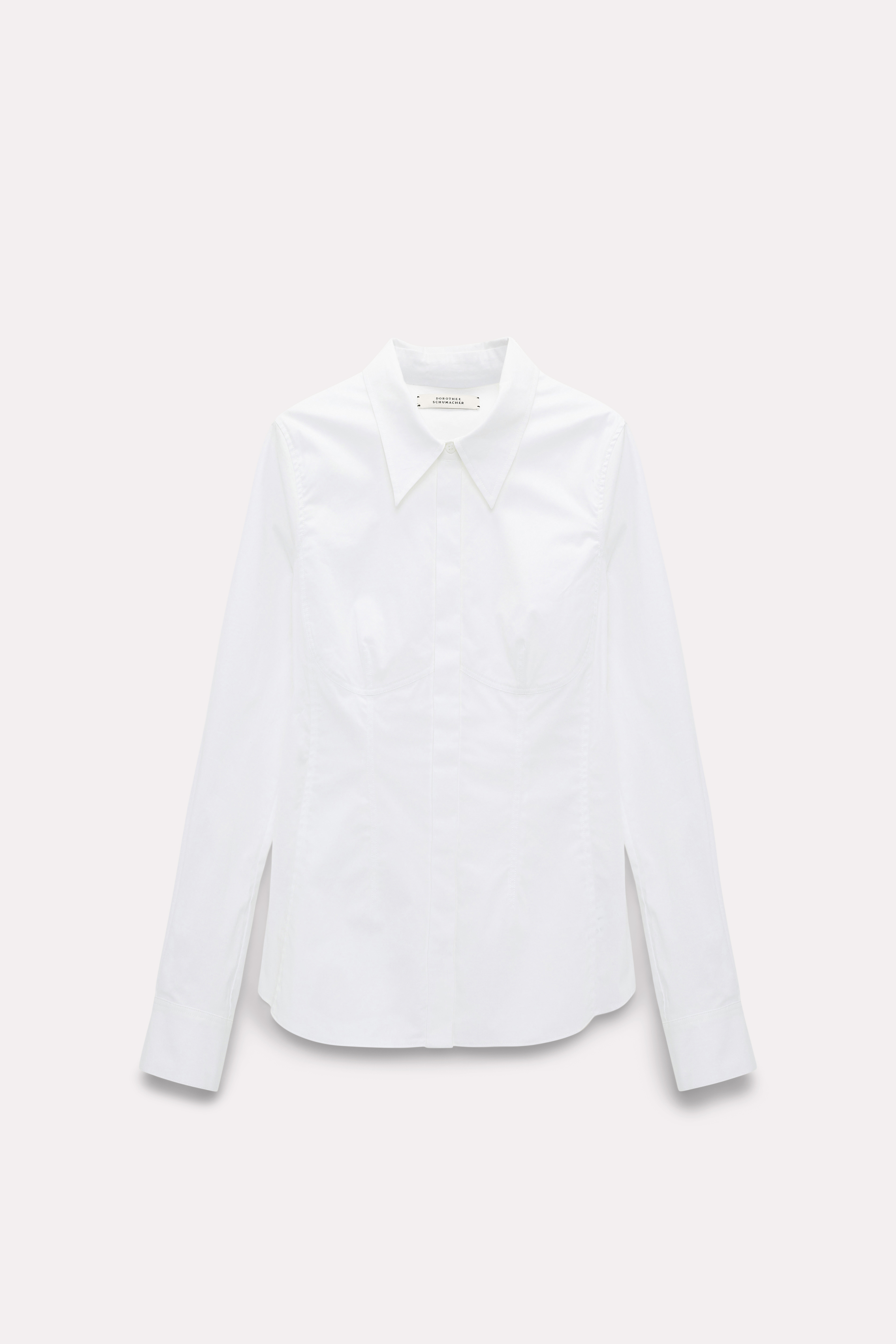 Dorothee Schumacher Blouse with contour seaming pure white