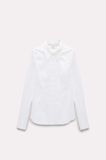 Dorothee Schumacher Blouse with contour seaming pure white