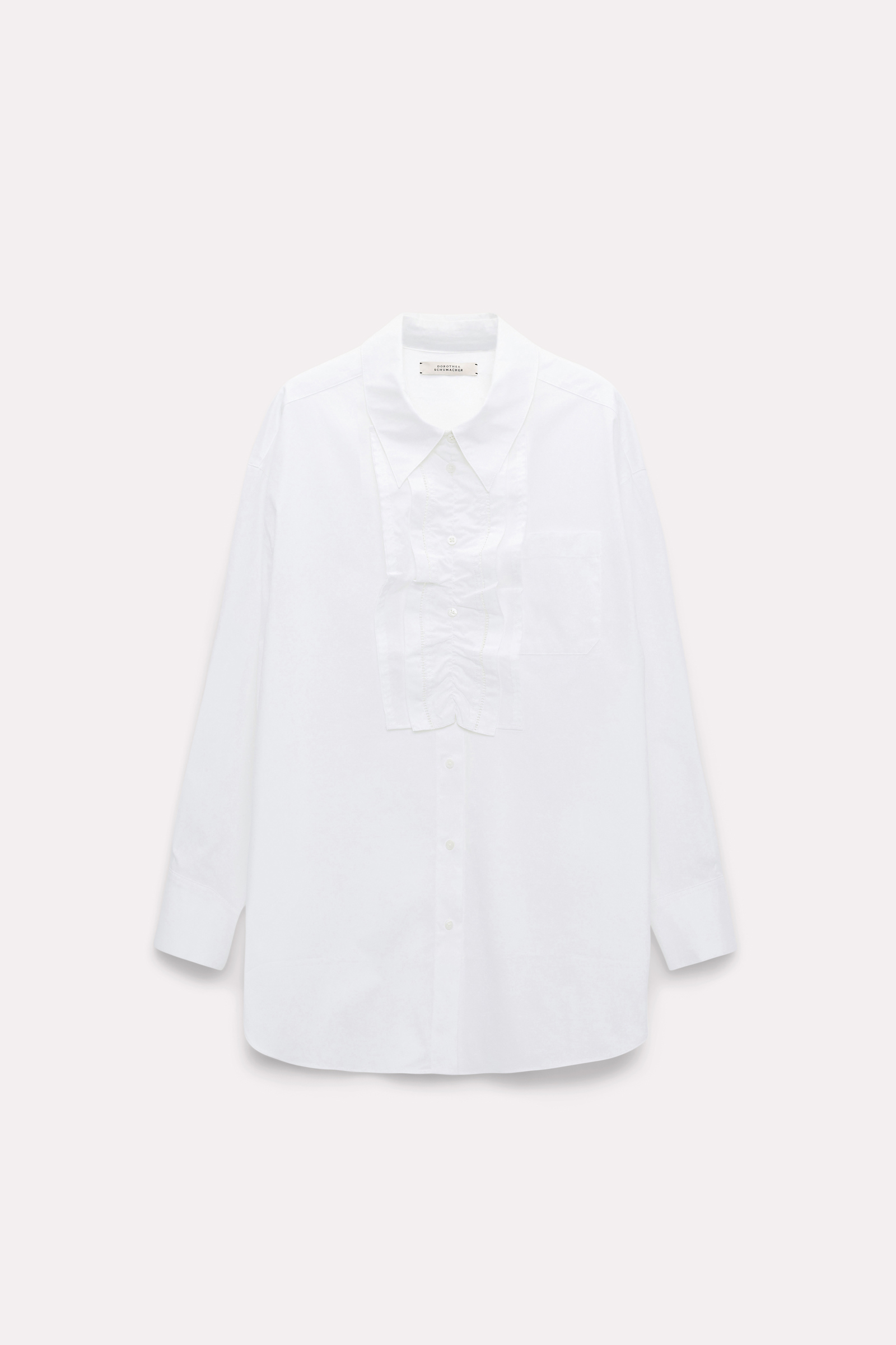 Dorothee Schumacher Bluse mit abnehmbarem Plastron pure white