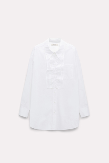 Dorothee Schumacher Bluse mit abnehmbarem Plastron pure white