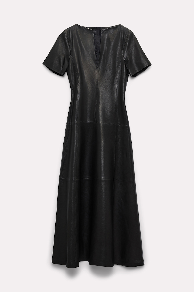 Dorothee Schumacher Lambskin Dress In Black