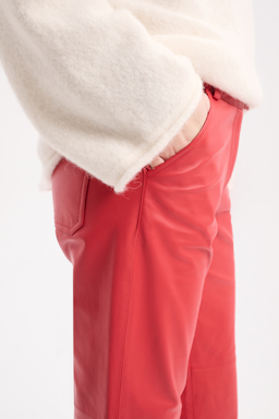 Dorothee Schumacher Lambskin pants cool red