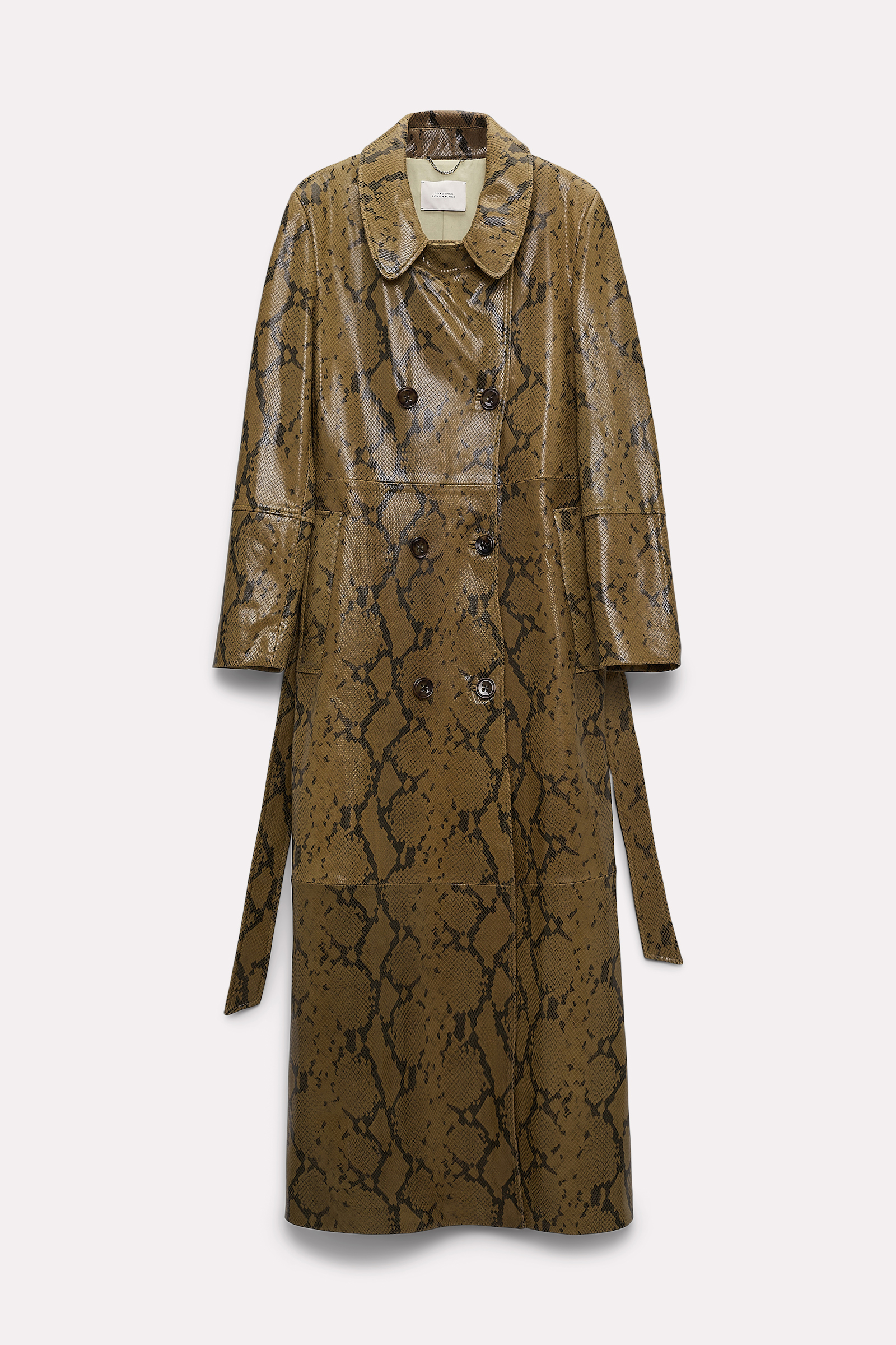 Dorothee Schumacher Trenchcoat aus Lammleder in Snakeoptik snake mix