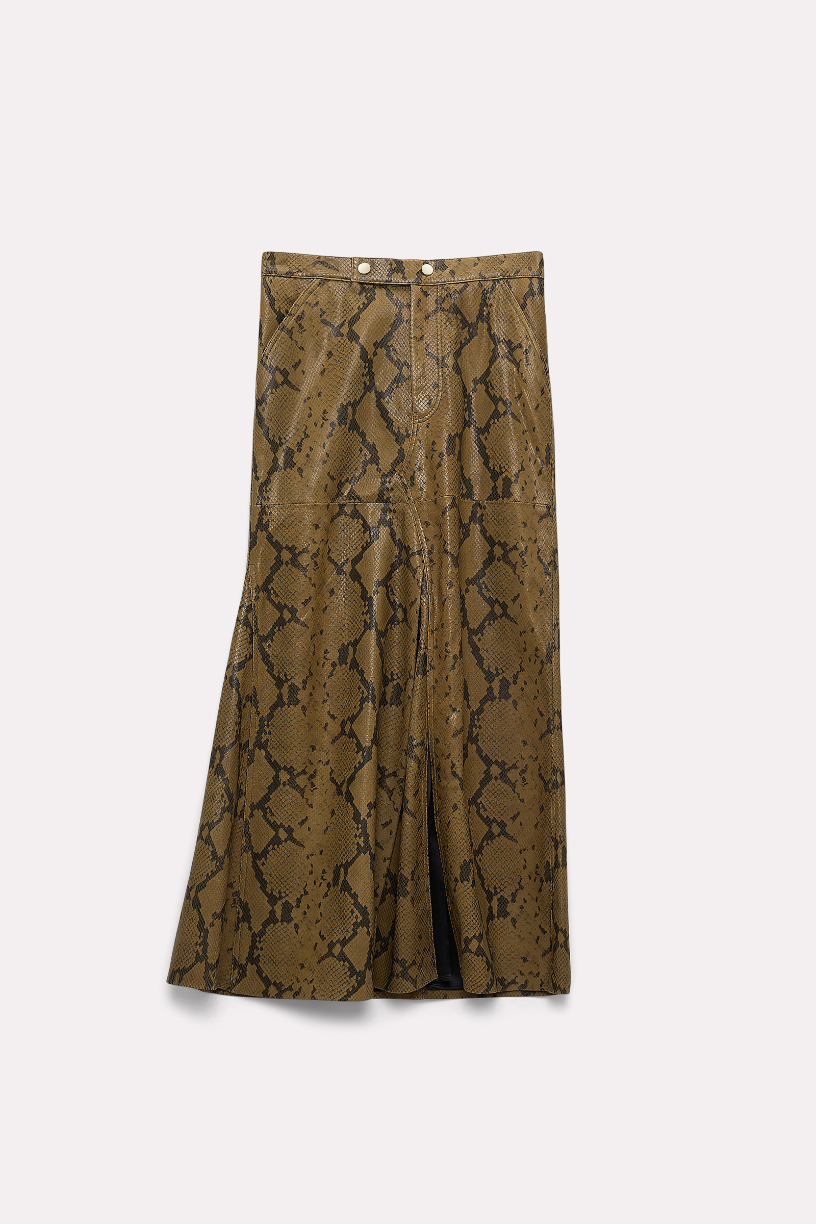 Dorothee Schumacher Snake print lambskin skirt snake mix