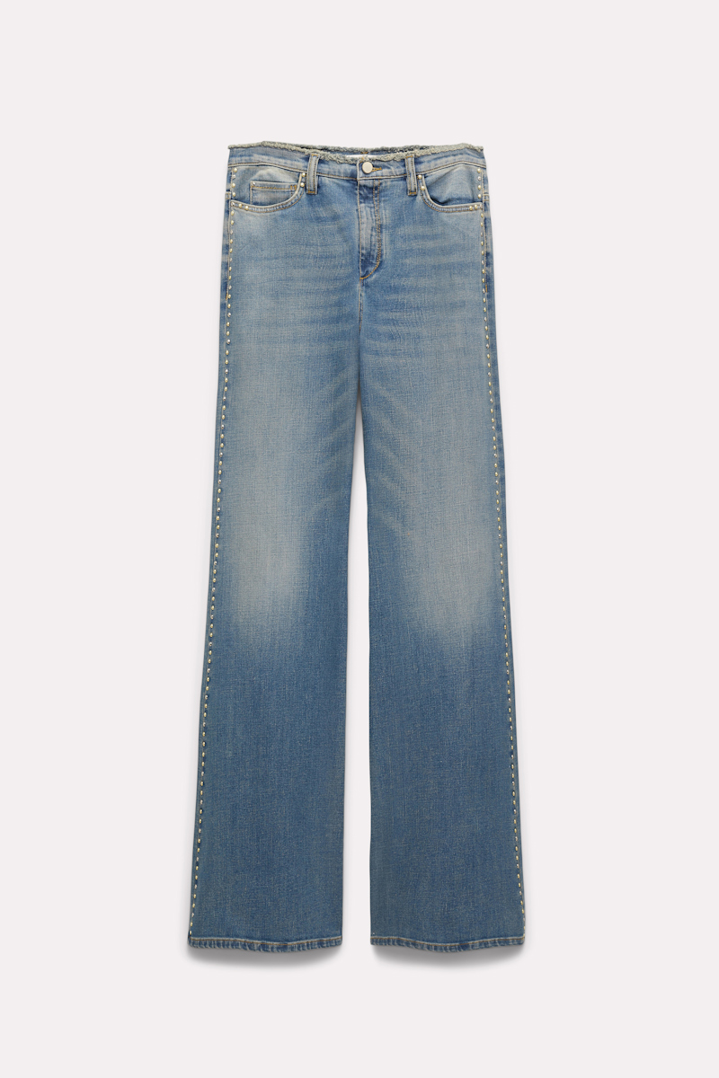 Dorothee Schumacher Jeans With Stud Embellishment In Blue