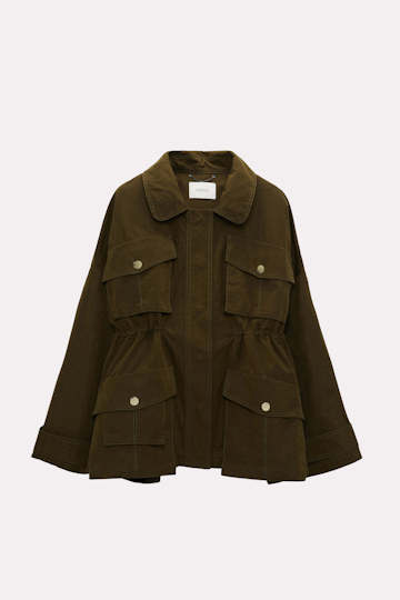 Dorothee Schumacher Parka mit Tunnelzug powerful green