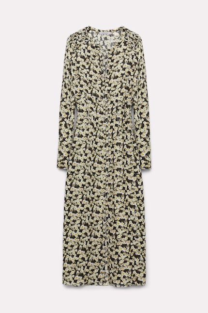 BLOOMING OPULENCE dress Dorothee Schumacher Mini-dress with daisy print grey flower mix