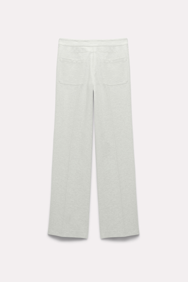 Dorothee Schumacher Stud-embellished pants in Punto Milano light grey